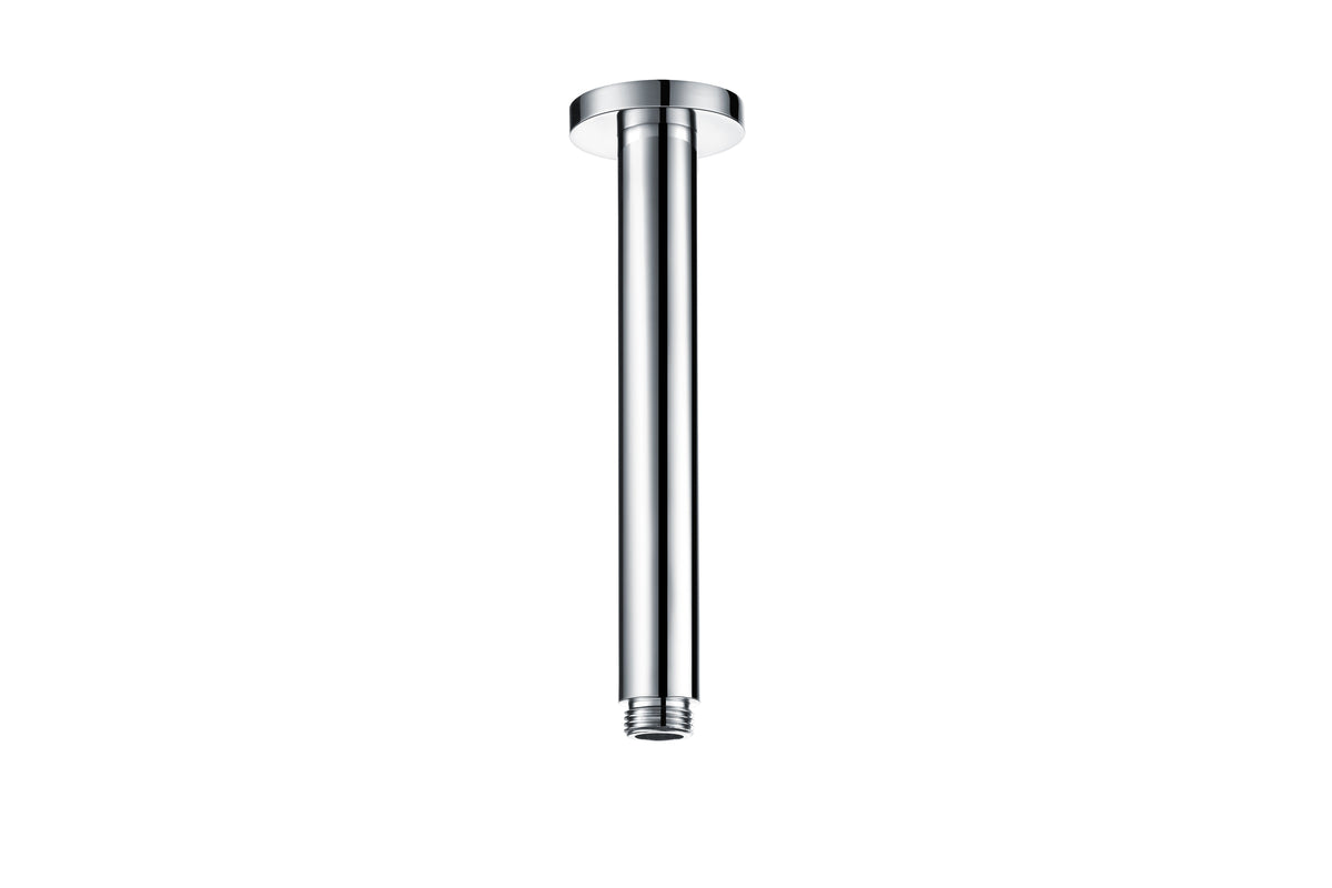 Aube 180mm Round Ceiling Arm - Chrome