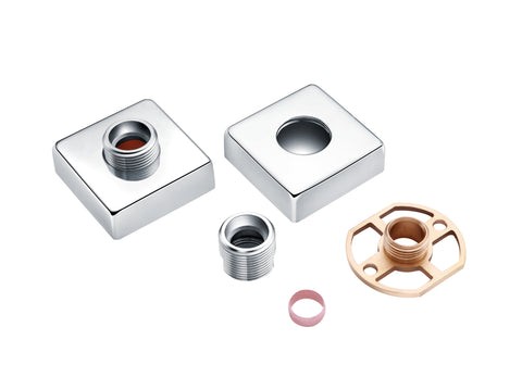Exposed Shower Valve Fast Fitting Kit Square (Pair)