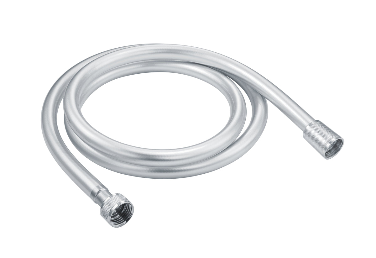 1.5m Easy Clean PVC Shower Hose - Chrome