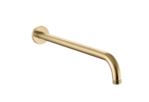 Aube 320mm Round Shower Arm - Brushed Brass