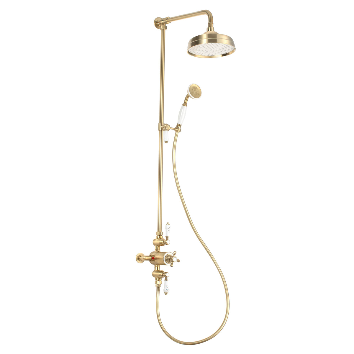 Berrys Thermostatic Shower Kit - Brushed Brass