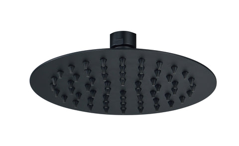 Aube 200mm Round Ultraslim Showerhead - Matt Black