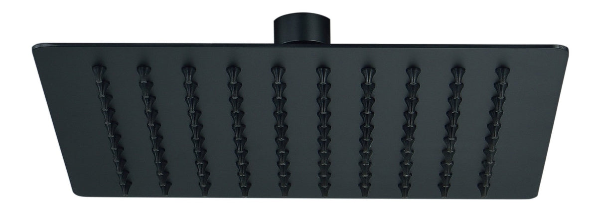 Colne 200mm Square Ultraslim Showerhead - Matt Black