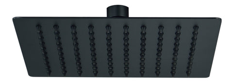 Colne 200mm Square Ultraslim Showerhead - Matt Black