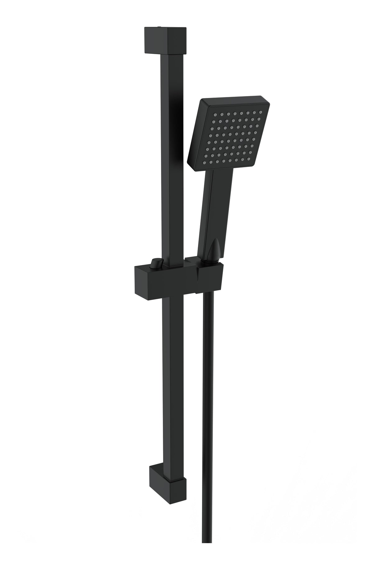 Square Slider Rail Kit & Single Mode Handset - Matt Black