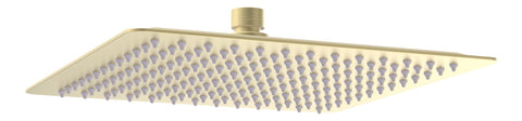 Colne 250mm Square Ultraslim Showerhead - Brushed Brass