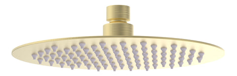 Aube 200mm Round Ultraslim Showerhead - Brushed Brass