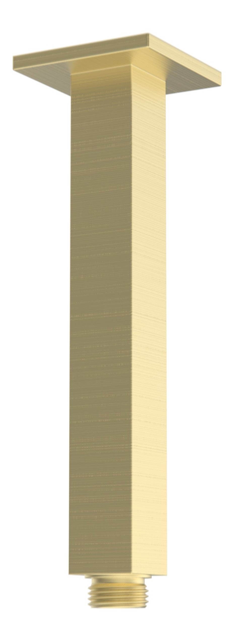 Colne 180mm Square Ceiling Arm - Brushed Brass