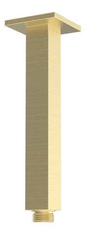 Colne 180mm Square Ceiling Arm - Brushed Brass