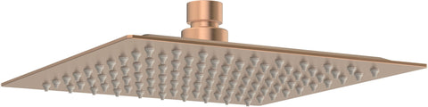 Colne 200mm Square Ultraslim Showerhead - Brushed Bronze