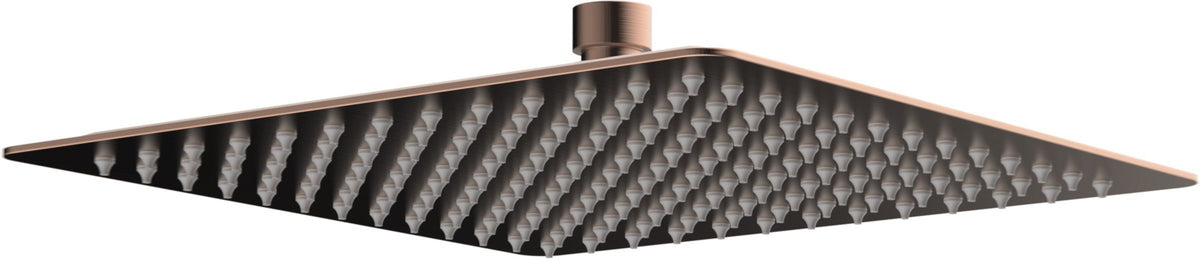 Colne 250mm Square Ultraslim Showerhead - Brushed Bronze