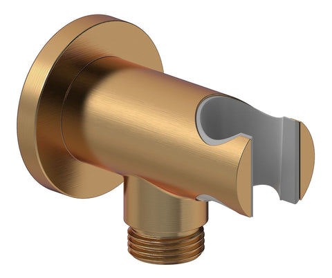 Aube Round Shower Valve & Kit Pack 4 - Brushed Bronze