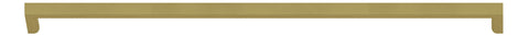 330mm Slim D-Shape Handle - Brushed Brass