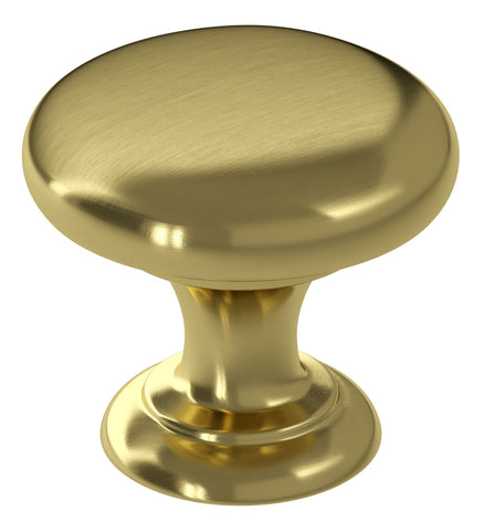 38mm Round Knob Handle - Brushed Brass