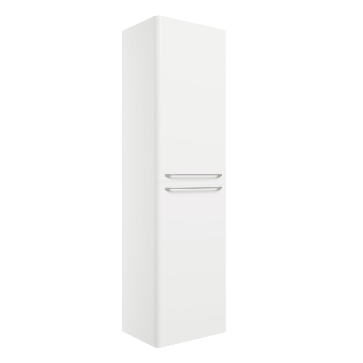 Gannel 454mm Wall Hung 2 Door Tall Unit - White Gloss