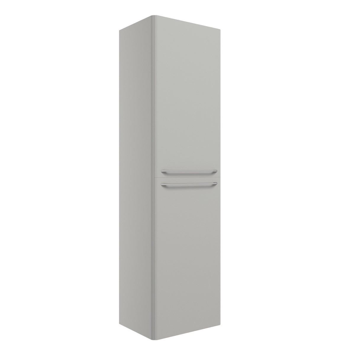 Gannel 454mm Wall Hung 2 Door Tall Unit - Grey Gloss