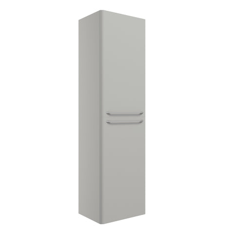 Gannel 454mm Wall Hung 2 Door Tall Unit - Grey Gloss