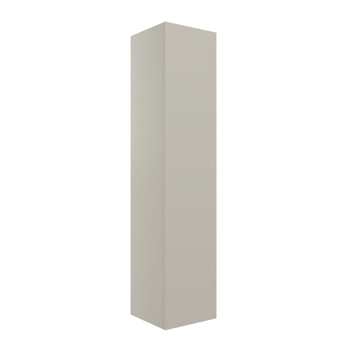 Stour 350mm Wall Hung 1 Door Tall Unit - Matt Latte