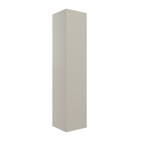 Stour 350mm Wall Hung 1 Door Tall Unit - Matt Latte