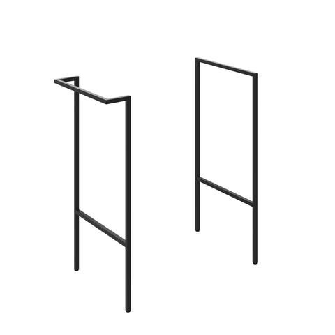 Stour Optional Frame with Integrated Towel Rail - Matt Black
