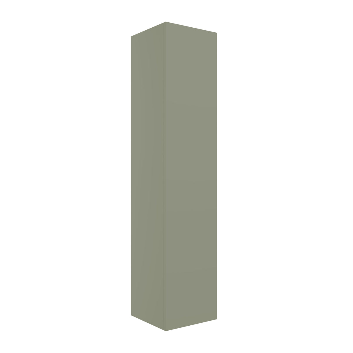 Stour 350mm Wall Hung 1 Door Tall Unit - Matt Olive Green