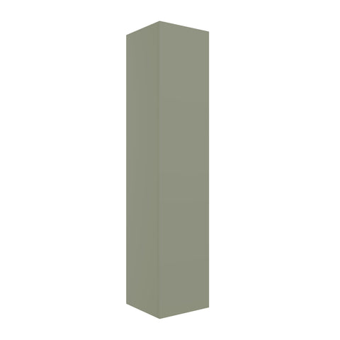 Stour 350mm Wall Hung 1 Door Tall Unit - Matt Olive Green