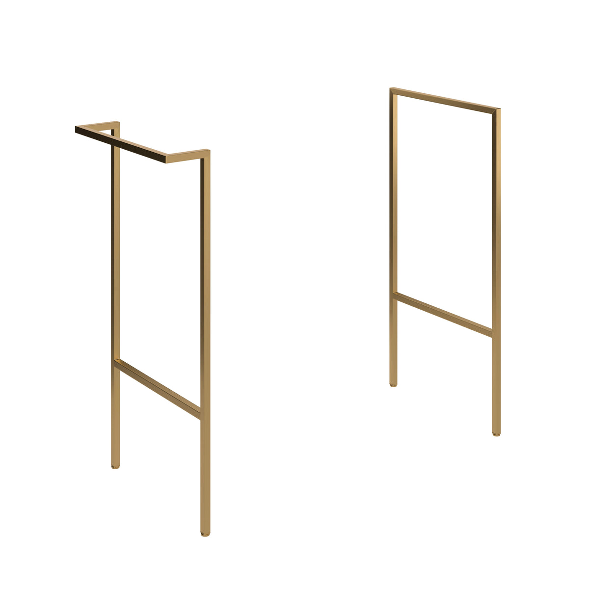 Stour Optional Frame with Integrated Towel Rail - Brushed Brass