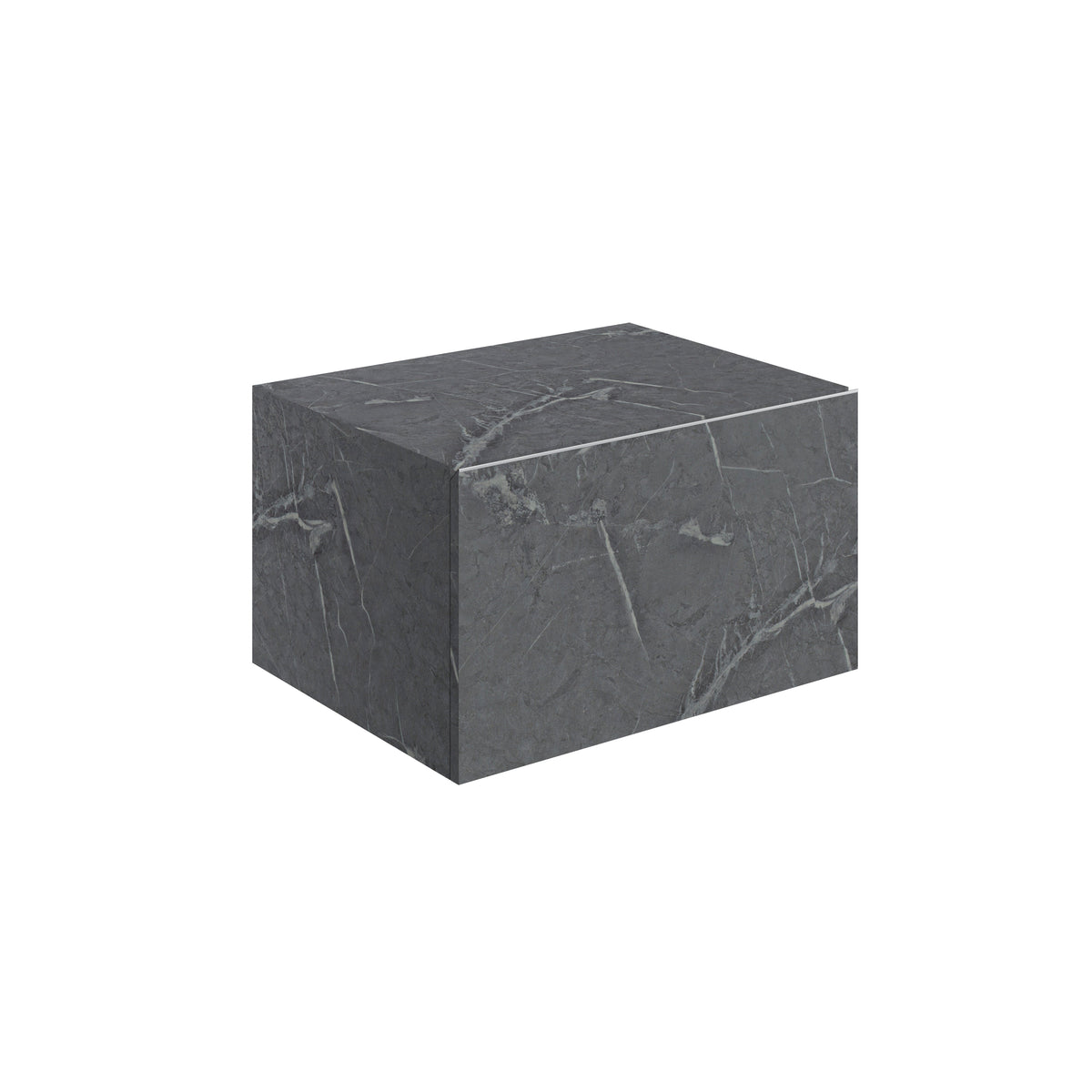 Character 600mm Wall Hung Storage Drawer - Grey Marble