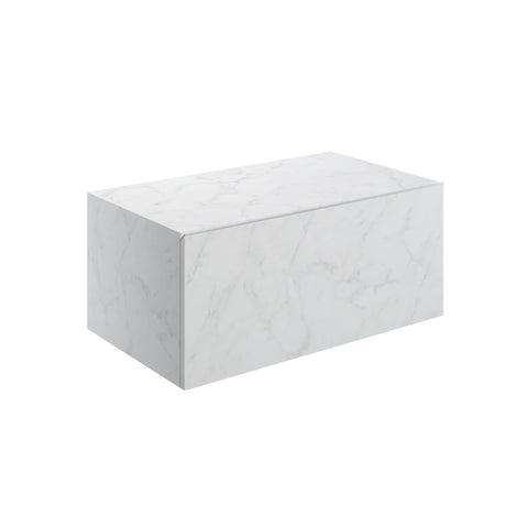 Character 800mm Wall Hung Storage Drawer - White Marble