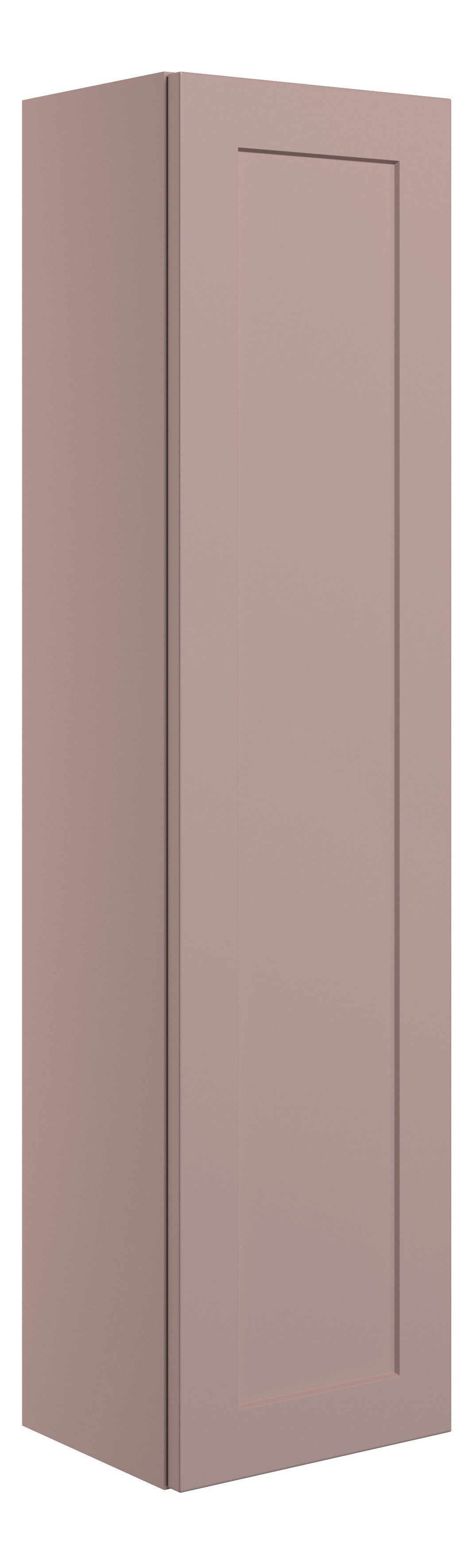 Maynard 300mm Wall Hung 1 Door Tall Unit - Matt Peony