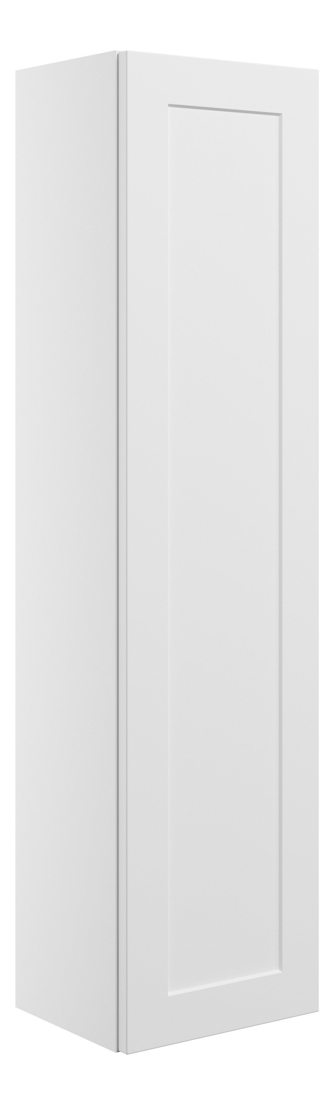 Maynard 300mm Wall Hung 1 Door Tall Unit - Matt White