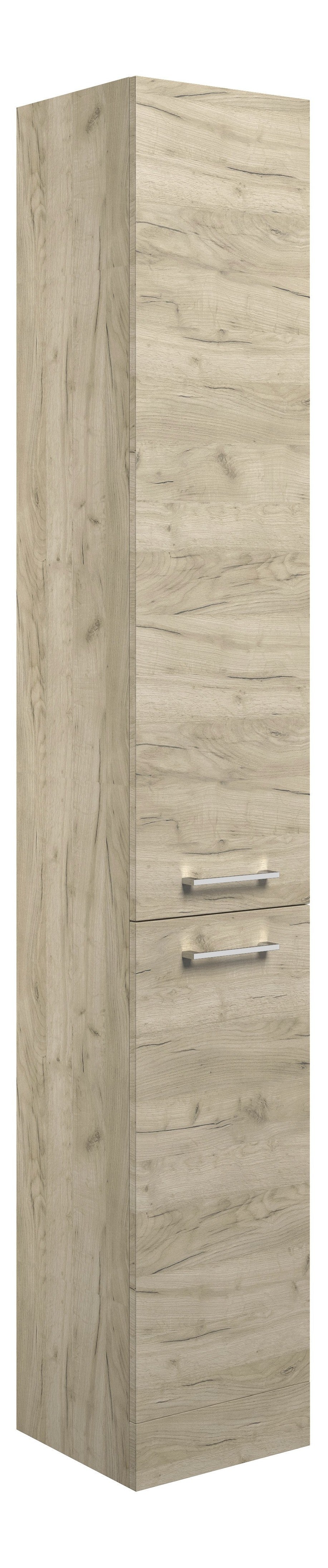Ventura 350mm Floor Standing 2 Door Tall Unit - Oak