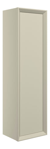 Press 345mm Wall Hung 1 Door Tall Unit - Matt Cotton