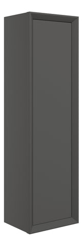 Press 345mm Wall Hung 1 Door Tall Unit - Matt Clay