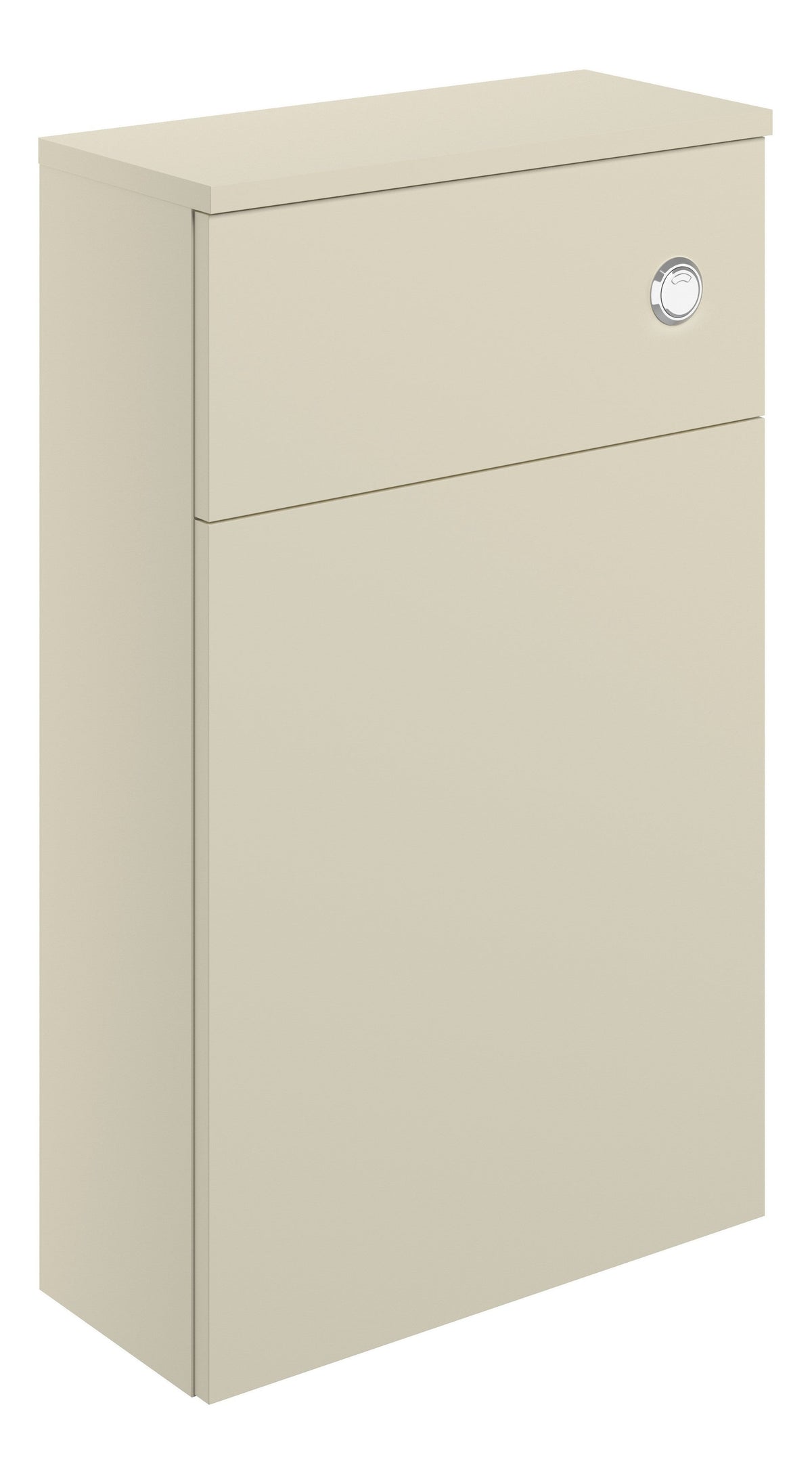 Distinct 500mm WC Unit - Matt Cotton & Oak Effect