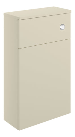 Distinct 500mm WC Unit - Matt Cotton & Oak Effect