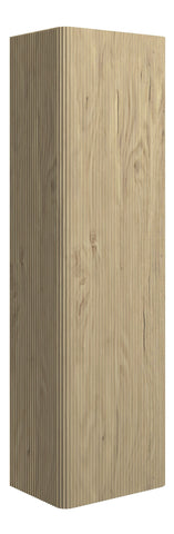 Kubes 350mm Wall Hung 1 Door Tall Unit - Textured Oak