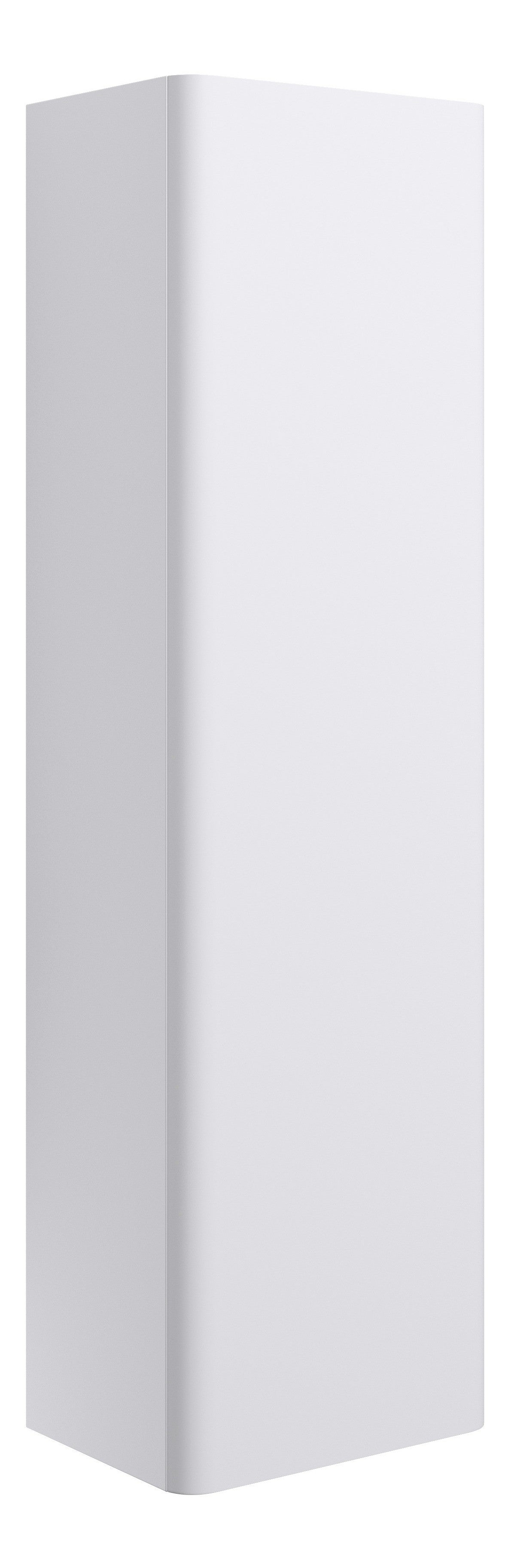 Cosie 350mm Wall Hung 1 Door Tall Unit - Matt White