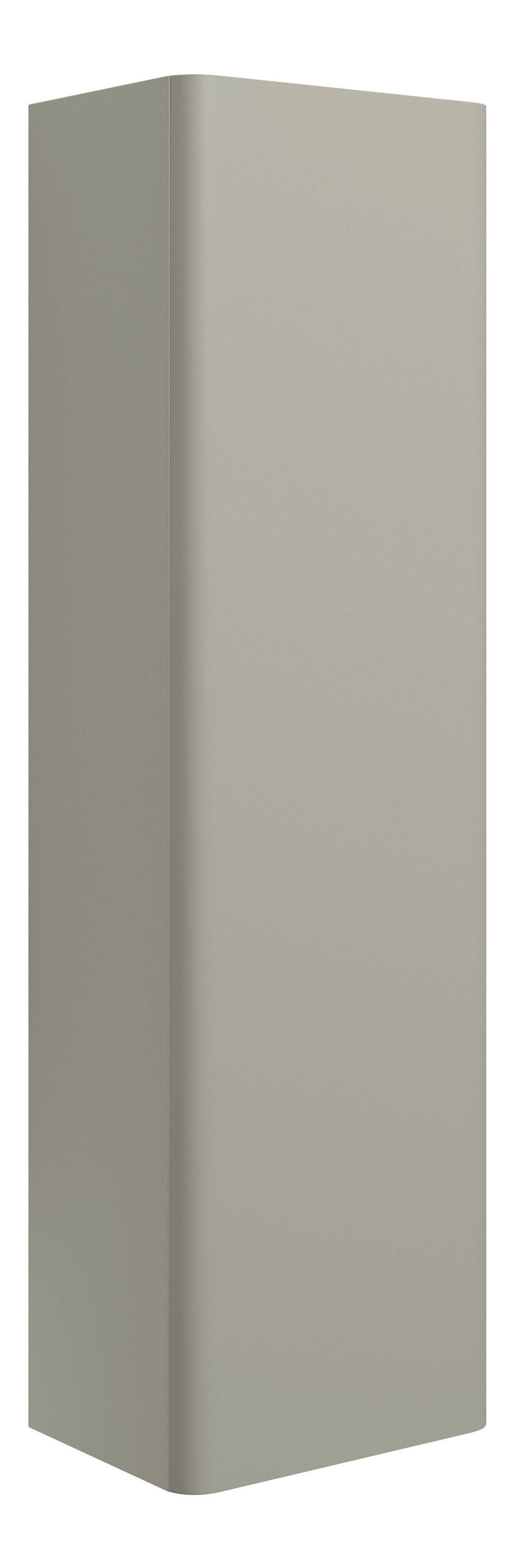 Cosie 350mm Wall Hung 1 Door Tall Unit - Matt Latte