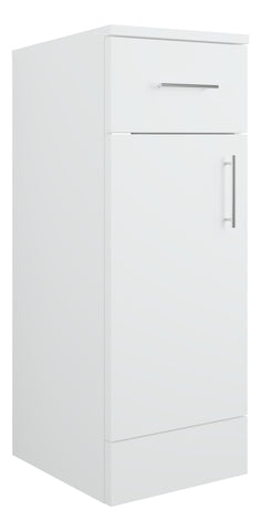 Vistula 300mm 1 Drawer  1 Door Base Unit - White Gloss