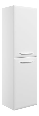 Miramichi 400mm Wall Hung 2 Door Midi Boy Unit - Matt White