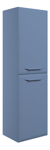 Miramichi 400mm Wall Hung 2 Door Midi Boy Unit - Matt Misty Blue
