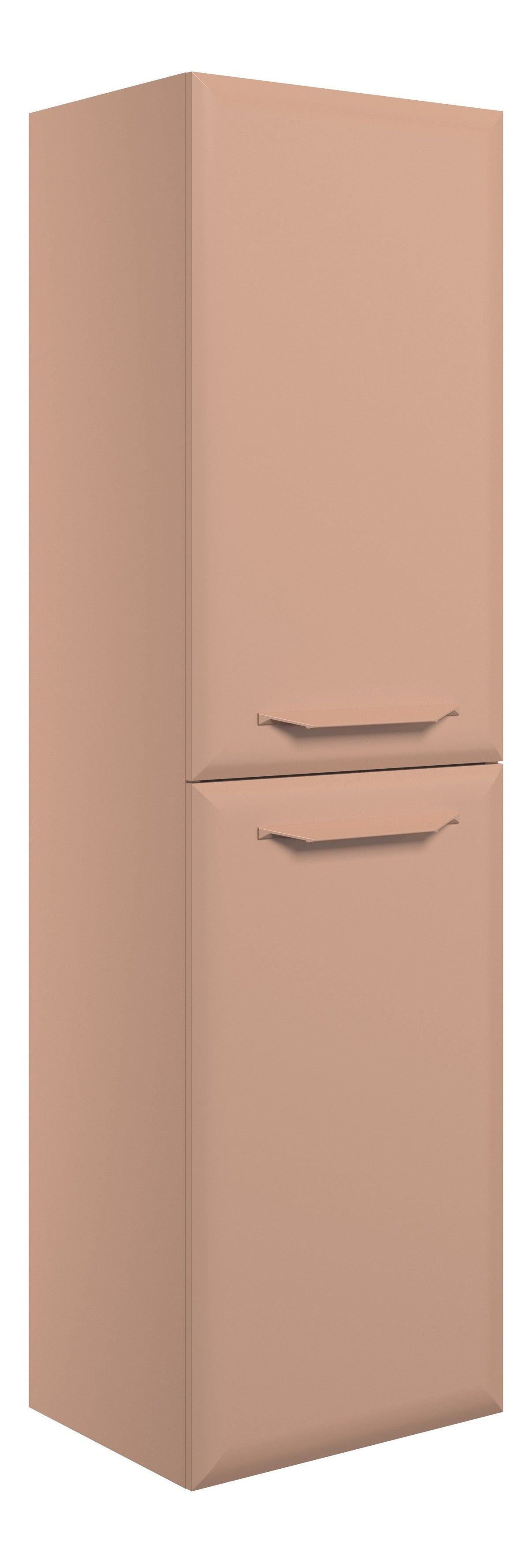 Miramichi 400mm Wall Hung 2 Door Midi Boy Unit - Matt Apricot