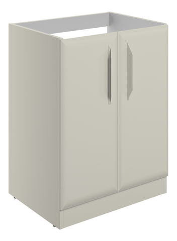 Miramichi 600mm Floor Standing 2 Door Basin Unit (No Top) - Matt Latte