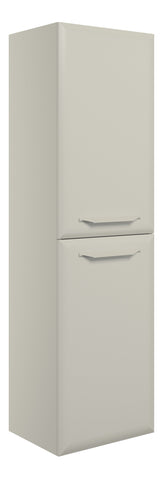 Miramichi 400mm Wall Hung 2 Door Midi Boy Unit - Matt Latte