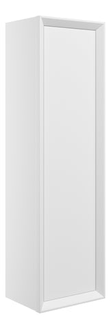Press 345mm Wall Hung 1 Door Tall Unit - Matt White