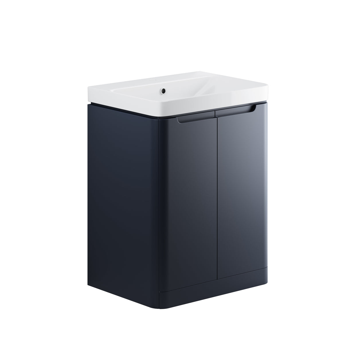 Lavant 605mm 2 Door Floor Standing Basin Unit - Matt Indigo