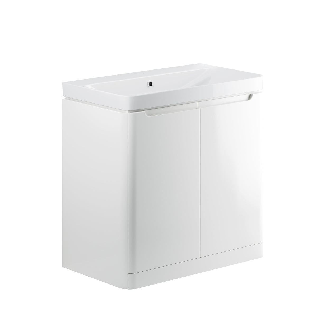 Lavant 805mm 2 Door Floor Standing Basin Unit - White Gloss