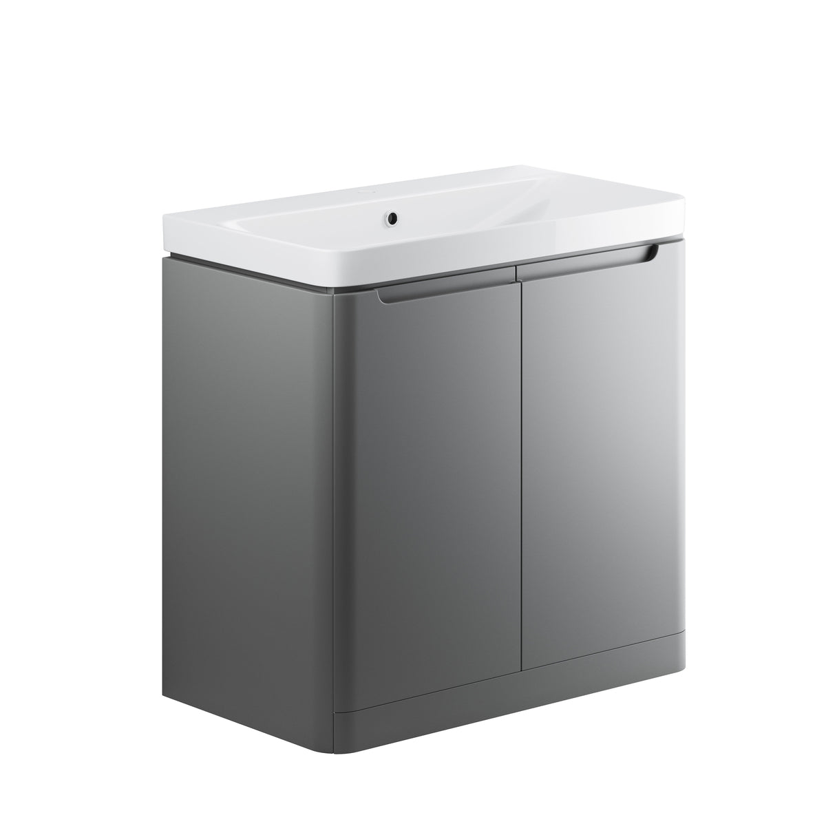 Lavant 805mm 2 Door Floor Standing Basin Unit - Matt Grey