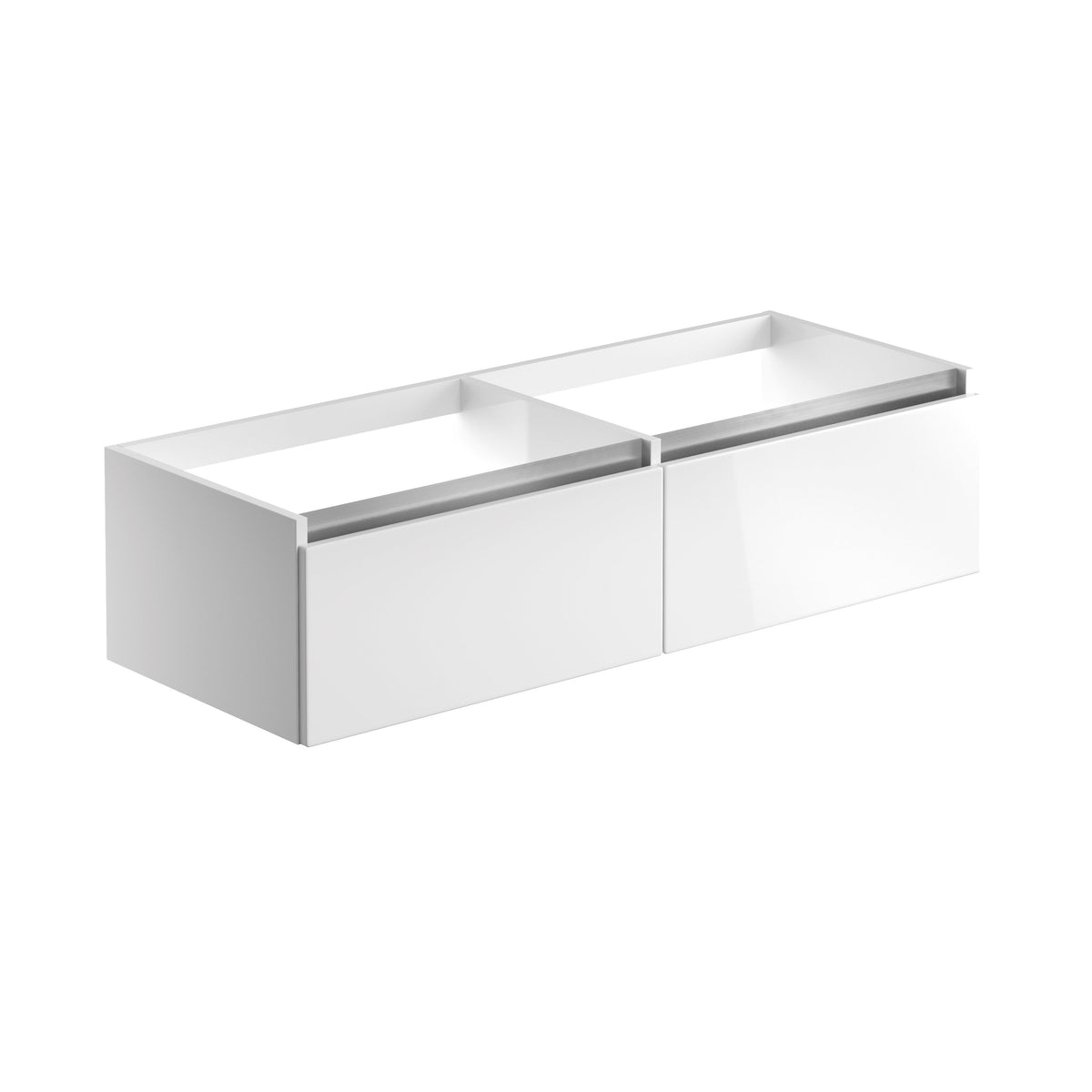 Camel 1200mm Wall Hung Basin Unit Run (No Top) - White Gloss